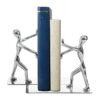 Human Figure Metal Sculpture Bookend – Suitable for Contemporary Interiors