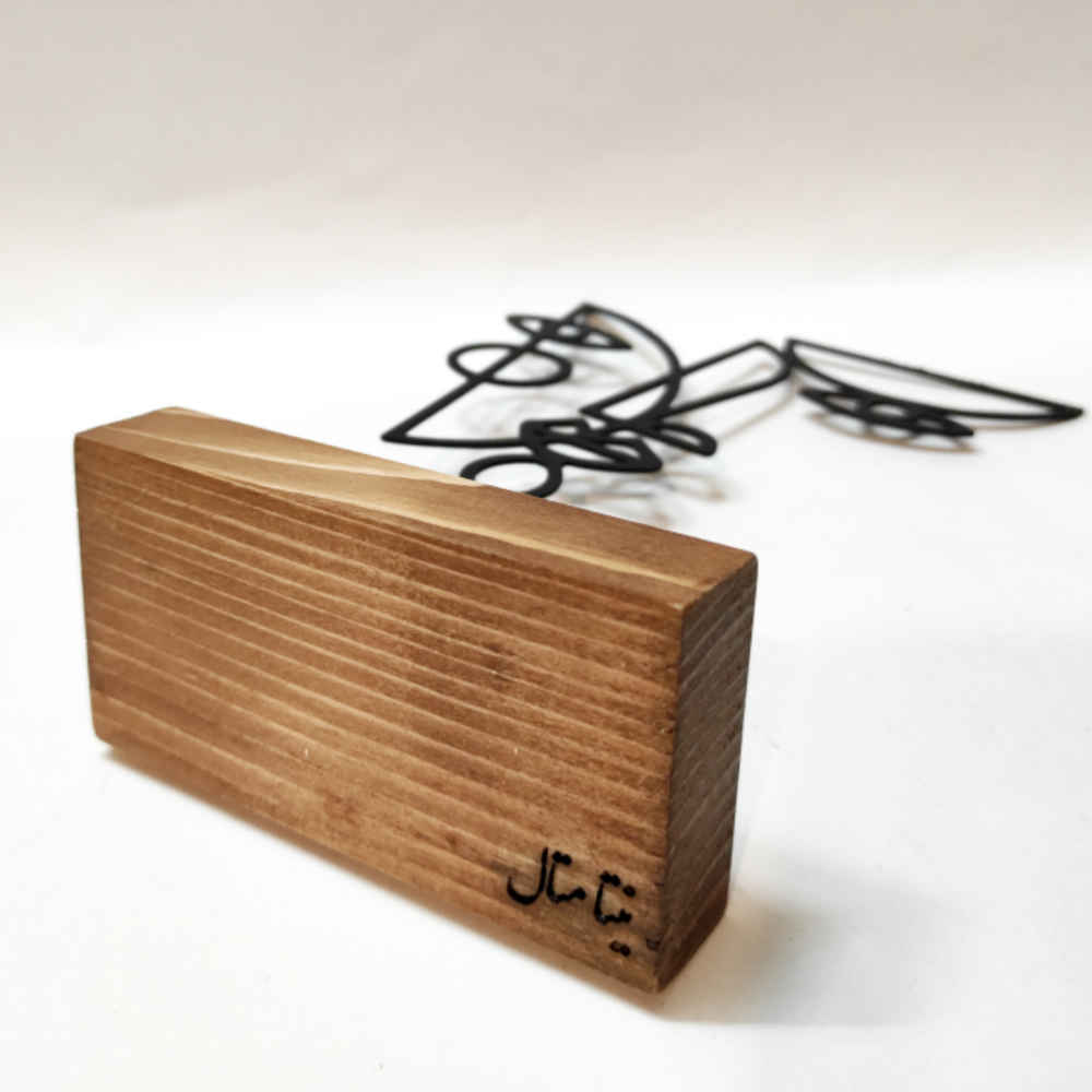 Metal Minimalist Figurine Artwork Sculpture Chehreh