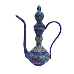 Persian Copper Rosewater Sprinkler – Minakari Enameled Eslimi