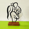 Metal Minimalist Figurine Artwork Sculpture Mother