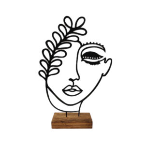 Metal Minimalist Figurine Artwork Sculpture Zan