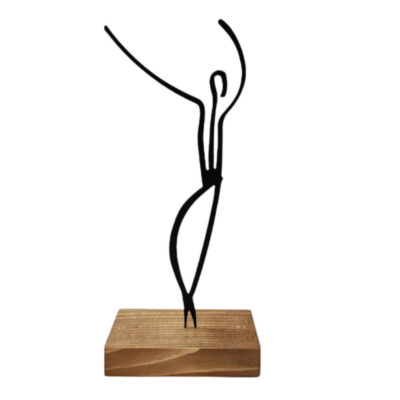 Metal Minimalist Figurine Artwork Sculpture Boy