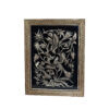 Handmade Framed Persian Engraved Copper Art Hanifeh – Traditional Wall Decor