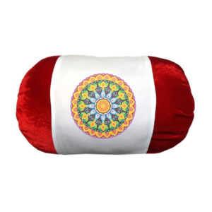 Persian Cylindrical Bolster Pillow in Velvet Fabric Sadaf
