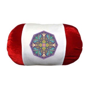 Persian Cylindrical Bolster Pillow in Velvet Fabric Mehr