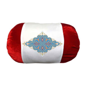 Persian Cylindrical Bolster Pillow in Velvet Fabric Sima