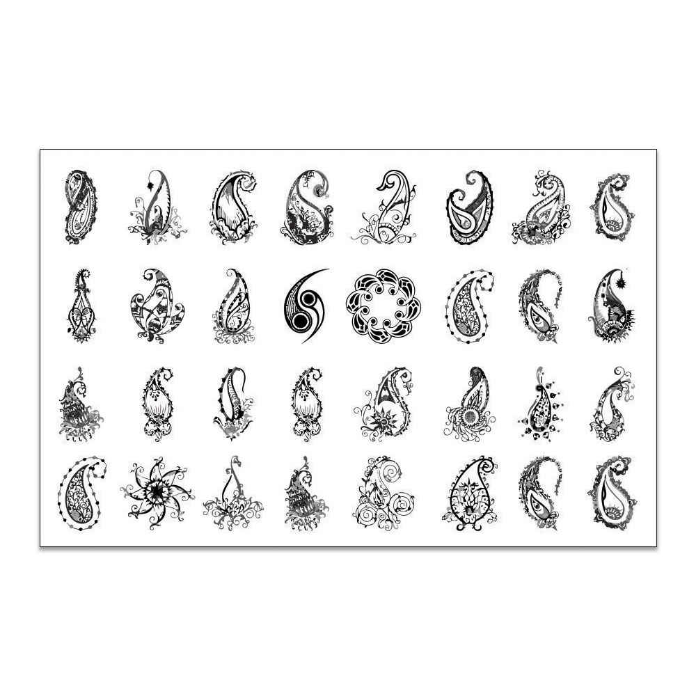 Persian Self-Adhesive Paisley Nail Stickers