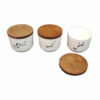 Ceramic Canister Jar Handcrafted to Enhance your Kitchen Set of 3
