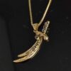 Zulfiqar Sword Necklace - Islamic Sword Necklace Pendant