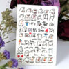 Persian Nail Stickers - Typography Migholi