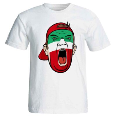 Iran Football Fan T-Shirt Model Havadari in Polyester with Iranian Flag Design