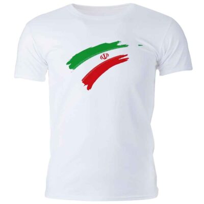 Iran Proud T-Shirt Model Flag in Polyester with Iranian Flag Design