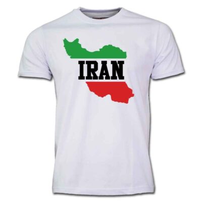 Iran Proud T-Shirt Model Map in Polyester with Iranian Map Design
