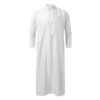 White Emirati-Style Dishdasha Thobe for Men – Traditional Arab Robe
