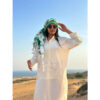 White Dishdasha Thawb for Women – Traditional Arab-Style Dress