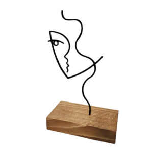 Metal Minimalist Figurine Artwork Sculpture Nice Girl
