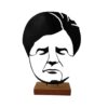 Metal Minimalist Figurine Artwork Sculpture Mohammad-Reza Shajarian