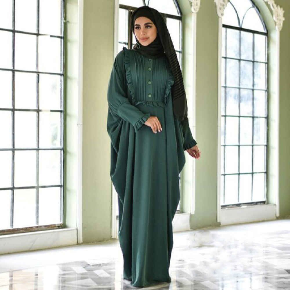 Traditional Butterfly Abaya for Women – Soft Cotton Fabric