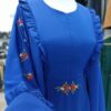 Traditional Abaya for Muslim Women Floral with Soft Crepe Fabric