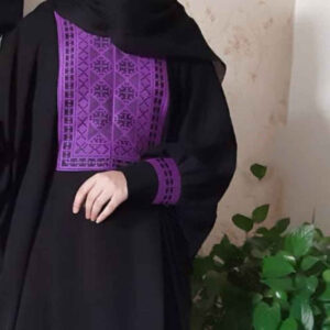 Traditional Butterfly Abaya for Muslim Women – Soft Crepe Fabric