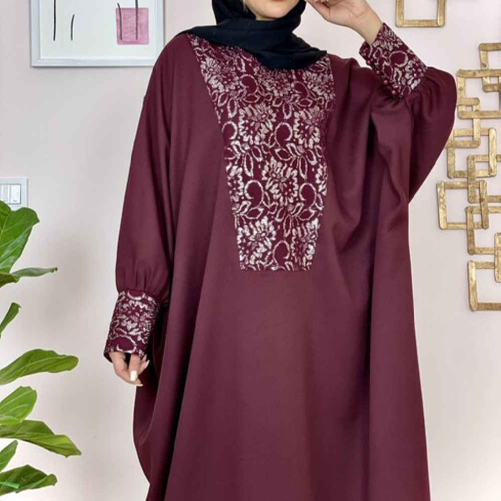 Stylish Butterfly Abaya for Women – Soft Crepe Fabric