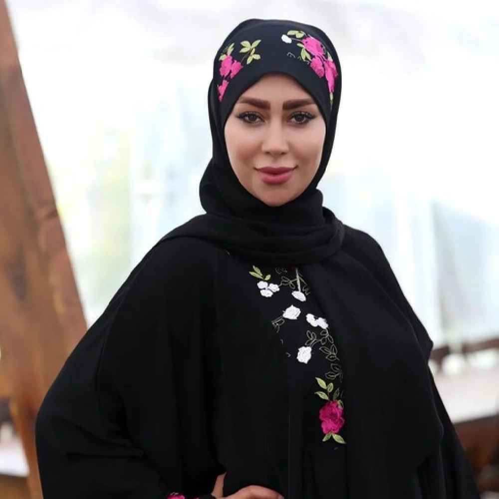 Stylish Butterfly Abaya for Muslim Women – Soft Black Crepe Fabric