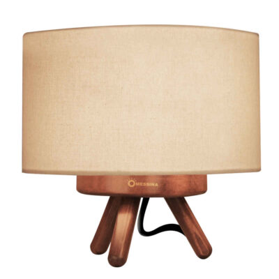 Handcrafted Minimalist Tripod Wooden Table Lamp