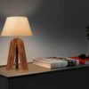 Handcrafted Minimalist Tripod Wooden Table Lamp