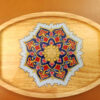 Ethnic Wooden Tea Serving Tray - Tazhib Floral Design