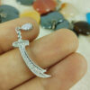 Zulfiqar Sword Necklace - Islamic Silver Sword Necklace of Imam Ali