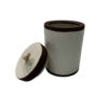 Ceramic Canister - Ideal for Kitchen Storage & Organization, Embossed