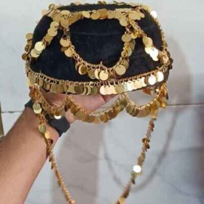 Traditional Kurdish Ethnic Hat with Handmade Fabric Design, Nasim Model