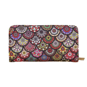 Fabric Wallet for Women with Persian Art-Inspired Parham Pattern