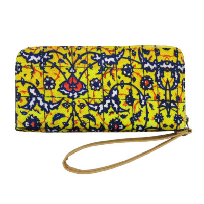 Fabric Wallet for Women with Persian Art-Inspired Mahsan Pattern