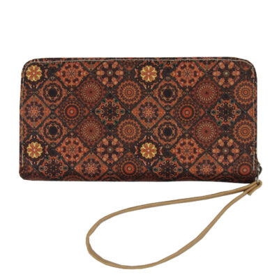 Fabric Wallet for Women with Persian Art-Inspired Shahrzad Pattern