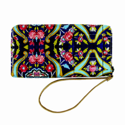 Fabric Wallet for Women with Persian Art-Inspired Mahnaz Pattern