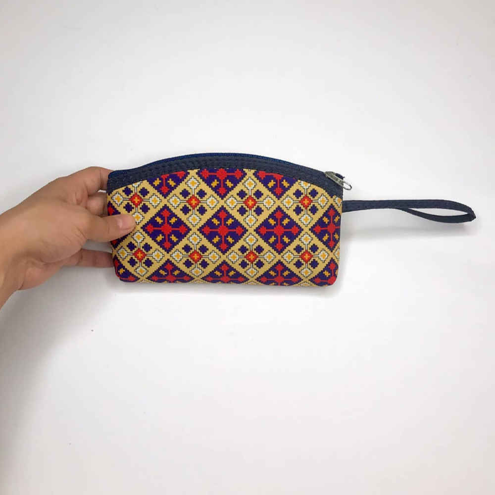 Fabric Wallet for Women with Persian Art-Inspired Safoora Pattern