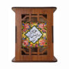 Goal Motif – Wooden Desk Pen Holder with Persian Artistic Pattern