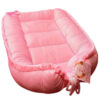 Pink Velvet Baby Nest Model Nazila