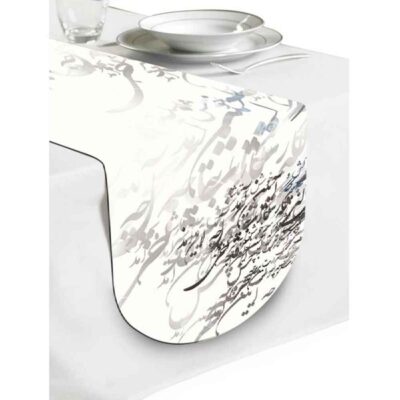 Persian Calligraphy Velvet Table Runner Model Ailin