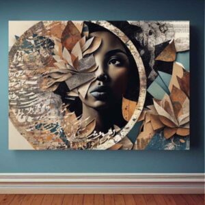 Persian Calligraphy Tapestry Wall Hanging Girl