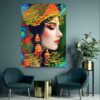 Persian Calligraphy Tapestry Wall Hanging Atoosa