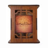 Sokhan Patterned Wooden Pen Holder with Persian Calligraphy