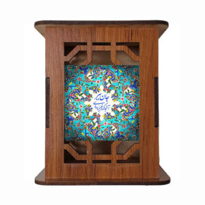 Roshna Motif – Wooden Desk Pen Holder with Persian Inspired Design