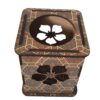 Fatima Calligraphy on Islamic Wooden Pen Holder for Desk