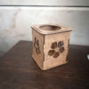 Salawat Calligraphy Design – Islamic Wooden Pen Holder for Workspace