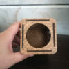Salawat Calligraphy Design – Islamic Wooden Pen Holder for Workspace