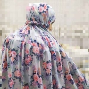 Islamic Namaz Chador with Sleeves for Women Ideal for Praying – Floral Pattern Sama