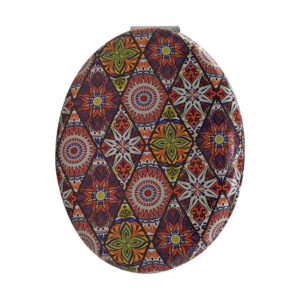 Compact Pocket Mirror with Persian Inspired Aftab Design