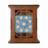 Stars Motif – Handcrafted Wooden Pen Holder with Persian Patterns